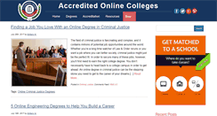 Desktop Screenshot of blog.accredited-online-colleges.com